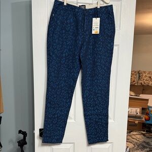 Scotch & Soda Men's Blue Patterned Chinos